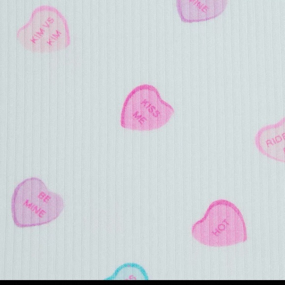 SKIMS Women's Heart Print Pajama Set S - Picture 8 of 8